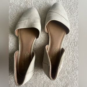 Linen Toms flats size 7